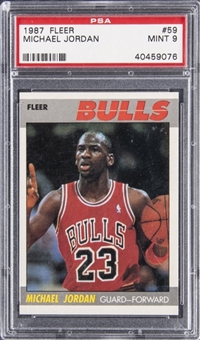 1987-88 Fleer #59 Michael Jordan - PSA MINT 9